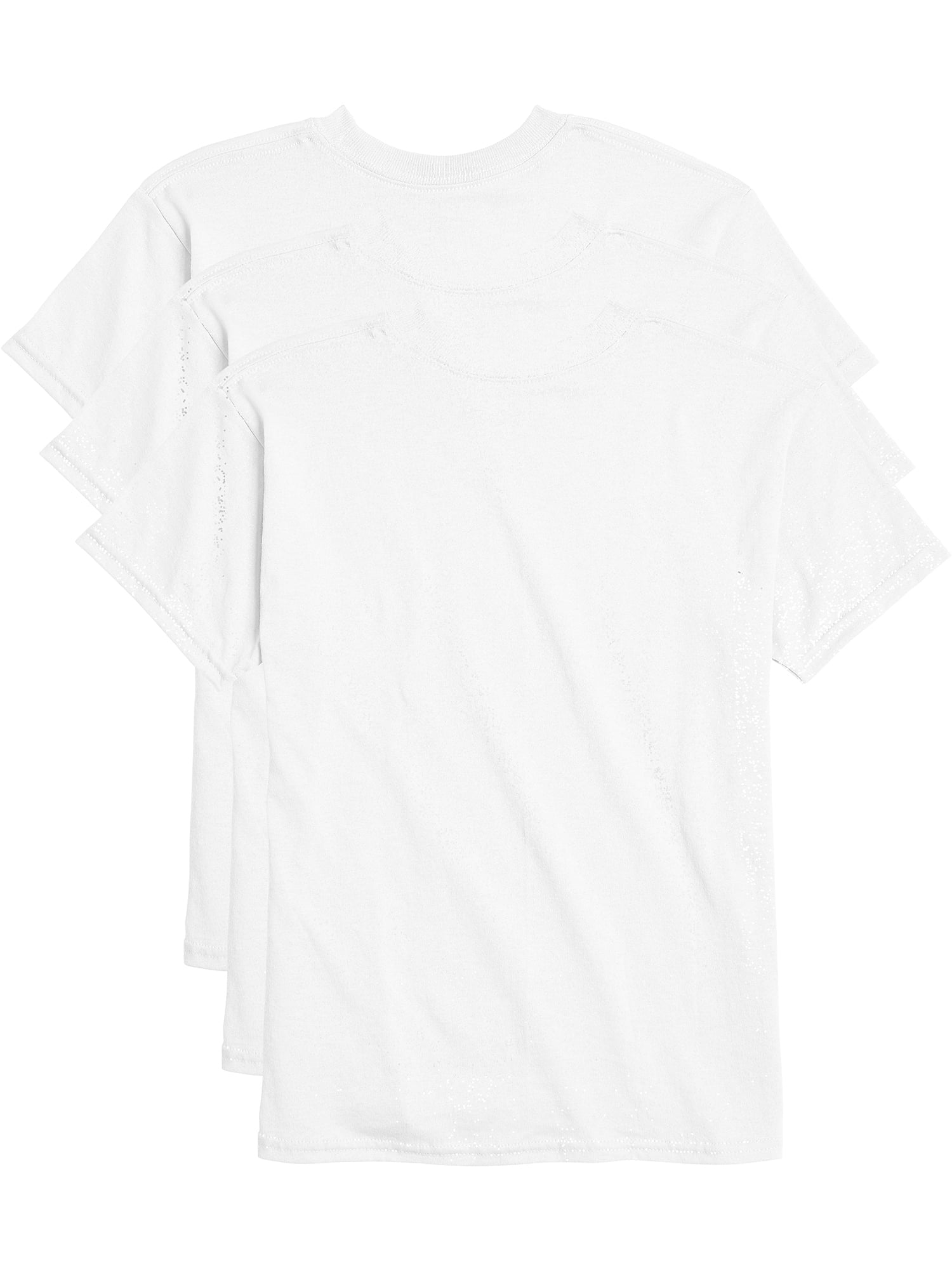 Hanes Boys EcoSmart Short Sleeve 3 Pack Tee Shirts, Sizes 6-18