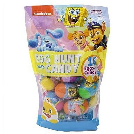 Plastic Eggs filled with Candy - 16 Piece Bag (Frozen II, Nickelodeon, Disney, Marvel)