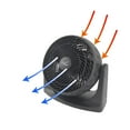 thumbnail image 3 of Vie Air 8" High Velocity Wall Mountable Turbo Desk and Floor Fan, 3 of 5