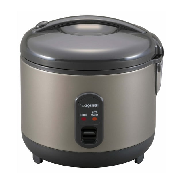 Hervidor de arroz Zojirushi gris metalizado con sistema Keep Warm