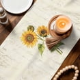 thumbnail image 3 of Gnomes Sunflowers Table Runner 120 Inches, Country Yellow Floral Bees Vintage Bed Runner Dresser Scarves Tabletop for Indoor Outdoor Parties/Ceremony/Banquet, 13"x 120", 3 of 9
