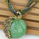 thumbnail image 3 of Bohemian Ethnic Style Retro Leaf Peacock Gemstone Pendant Necklace For Women Girls, 3 of 4