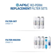 APEC Top Tier Supreme High Efficiency Permeate Pumped Ultra Safe Reverse Osmosis Drinking Water Filter System For Low Pressure Homes (ULTIMATE RO-PERM)