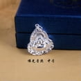 thumbnail image 6 of VIVIDELLE 1PC Pure S999 Fine Silver Women Men Lucky Bless Flame Smile Buddha Pendant-30x25mm, 6 of 8