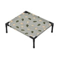 thumbnail image 3 of Indoor Outdoor Elevated Pet Bed, Lightweight Raised Frame Pet Cot Bed for Small Sized Dogs and Cats ,N14 Beige, 3 of 10