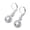Silver, variant on Amy And Annette 14 K White Gold Plated Infinity Leverback earrings