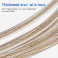 thumbnail image 3 of Adjustable Gold-Plated Steel Wire Jump Rope Anti-Slip Foam-Grip Fitness Skipping Rope Customizable Length Jump Rope for Men & Women Durable PVC-Coated Steel Wire Exercise Rope, 3 of 5