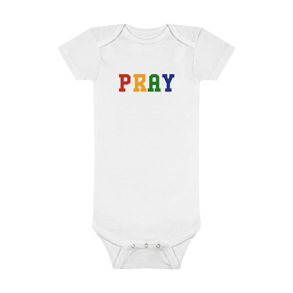 Baby Short Sleeve PRAY Onesie®