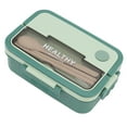 thumbnail image 1 of Plastic Lunch Box,Plastic 3 Compartment Lunch Compartment Lunch Box Plastic Bento Box Versatile Functionality, 1 of 7