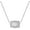 B, variant on Initial Letter Necklace for Women Embossed Belt Buckle Necklace Sliver Personalized Pendant Necklace Western Jewelry Gift for Women