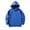 Blue, variant on Ohufall Hooded Sweatshirt Jacket for Girls Boys Zipper Long Sleeve Top with Pocket Versatile Solid Color Casual Sweatshirts 1-11T