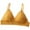 Yellow, variant on Bmisegm Lace Triangle Cup Bra for Women Back Underwear Thin Style Chest Wrap No Underwire Gathered Design Fit for Comfort and Style Pink S