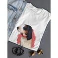 thumbnail image 3 of Ariegeois Watercolor Dog T-Shirt Women -Image by Shutterstock, Female Large, 3 of 4