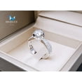 thumbnail image 2 of 1.0 Cts Cubic Zirconia / Sterling Silver 925 Ring / Rhodium plated Nickel-Free / MadDuckJewels RG1912 / Thailand Jewelry, 2 of 5