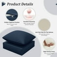 thumbnail image 7 of Pakunoda Outdoor Deep Seat Cushion with Backrest, 24" x 24" x 6.5" Waterproof Patio Chair Replacement Cushion for Sofa Couch, Navy Blue, 7 of 7