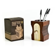 Suck UK Wooden Pen Holder | Desk Organizer & Pencil Pot | Novelty Sharpener