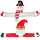 thumbnail image 5 of Juego de 2 alzapaños con hebilla para cortina navideña, alzapaños para cortina con muñeco de nieve de Papá Noel, cierre de hebilla, abrazadera para ventana, adornos navideños, decoración nav, 5 of 5
