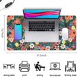 thumbnail image 5 of Long Mouse Pads for Desk,Pioneer Flower Floral Print Pattern Desk Mats on Top Of Desks, Desk Mouse Pad Extra Large with 3mm Non-Slip Base and Stitched Edge for Gaming,Office,Work,Home 31.5"x15.7", 5 of 6