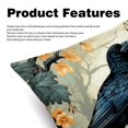 thumbnail image 2 of Crow Luxurious Velvet Decorative Throw Pillow Covers - Set of 2, Unique Patterns, 16x16, 18x18, 20x20 Inches for Home Decor & Gifts, 2 of 6
