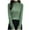 Green, variant on WRKEKC Womens Sweater Trendy Sweaters for Women Autumn Winter Casual Long Sleeve Solid Color Knit Pullover with High Neck Wave Pattern Loose Fit Cozy for Fall Fashion