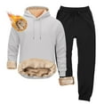 thumbnail image 3 of CONZONE Thermal Underwear for Men Casual Men's Thermal Underwear Sets Solid Color Base Layer Tops Pants 2Pcs Outfit Set for Men Warm Winter Athletic Track Suit Outfits, 3 of 3