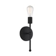 thumbnail image 2 of Trade Winds Lighting 1-Light Wall Sconce In Matte Black, 2 of 6
