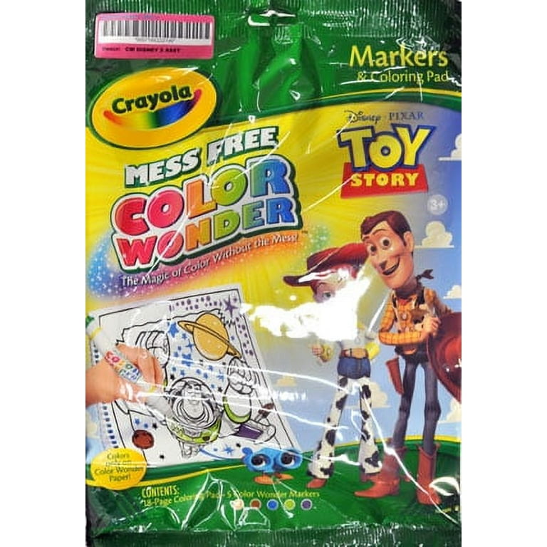 Crayola Color Wonder Markers & Mini Coloring Pad, Disney-Pixar Toy