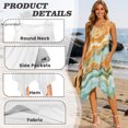 thumbnail image 4 of HELLHERO Side Pockets Sleeveless Sundress, Mineral Vein Summer Sleeveless Dress Polyester Fabric Wrinkle-Proof Summer Sleeveless Sundress Asymmetric, 4 of 8