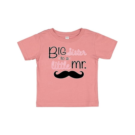 

Inktastic Big Sister to a Little Mr. Gift Baby Girl T-Shirt