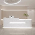 thumbnail image 4 of Church Pulpit Front Reception Desk Podium Lectern Bar Modern Office Cash Counter Desk Restaurant Tables Bureau Furniture My Lux Decor Round, 4 of 17