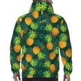 thumbnail image 3 of Bingfone Pineapples with Palm Leaves Men's Drawstring Hoodie Long Sleeve Pocket Sweatshirts-XX-Large, 3 of 6