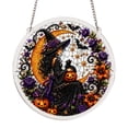 thumbnail image 2 of Halloween Suncatcher Acrylic Puzzle Window Hanging Decoration With Witch Pumpkin Skeleton Designs For Spooky Seasonal Home Decor, 2 of 9