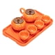 thumbnail image 4 of Juego de té de kung-fu de cerámica con forma de caqui, tetera con 4 tazas, tetera de kung-fu, Juego de Tetera de cerámica para comedor en casa, 4 of 9