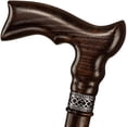 thumbnail image 1 of Bastón Asterom hecho a mano, ergonómico, de madera de roble y nogal, 1 of 6