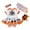 R/841Orange, variant on Vividxx Halloween Baby Girl Outfits Sets Witch Hat Dress Sets Cute Cartoon Embroidery Short Sleeve Romper Socks 4 Piece Infants For 0-2 Years Classic Dailywear