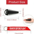 thumbnail image 3 of Motorcycle & Dirt Bike Exhaust Wash Plugs, 0.6"-1.5" Adjustable Rubber Silencer Plugs with Remove-Before-Flight Keychain Tags, for Motocross Vehicle Cleaning, Maintenance and, 3 of 6