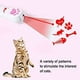 thumbnail image 2 of Juguetes interactivos para gatos, juguetes de persecución de gatos ajustables y recargables, juguetes de captura de gatos con 6 patrones, juguetes de persecución de gatos, 1 unidades, color rojo, 2 of 5