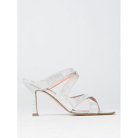 

Anna F. Heeled Sandals Woman Silver Woman