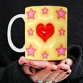 thumbnail image 4 of Nmdmisc Three-dimensional Visuals Effects Mugs Valentine's Day Heart Ceramic Coffee Cup Couple Water Cup for Him or Her,Valentine's Day Gift D, 4 of 7