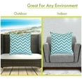 thumbnail image 2 of Majestic Home Goods Pillow 24x24 Chevron Teal, 2 of 4