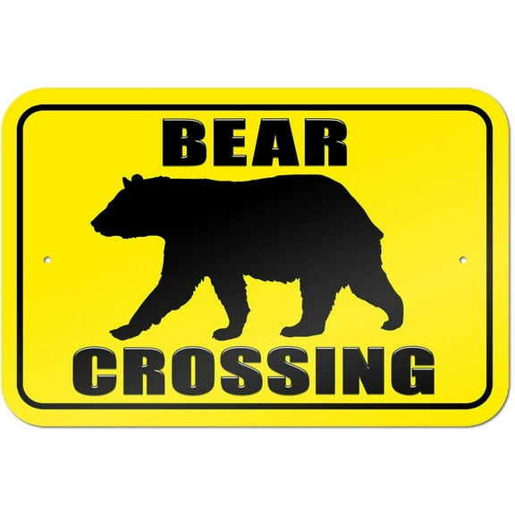 Bear Crossing Sign