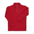 thumbnail image 5 of French Toast Toddler Boys School Uniform Long Sleeve Pique Polo Shirt, 5 of 7