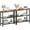 Rustic Brown + Black, variant on 29.5" Narrow Console Table, 3 Tier Entryway Table with Shelves, Thin Sofa Table, Behind Couch Table, Display Side Table, for Hallway, Entrance, Living Room, White WW73XG01