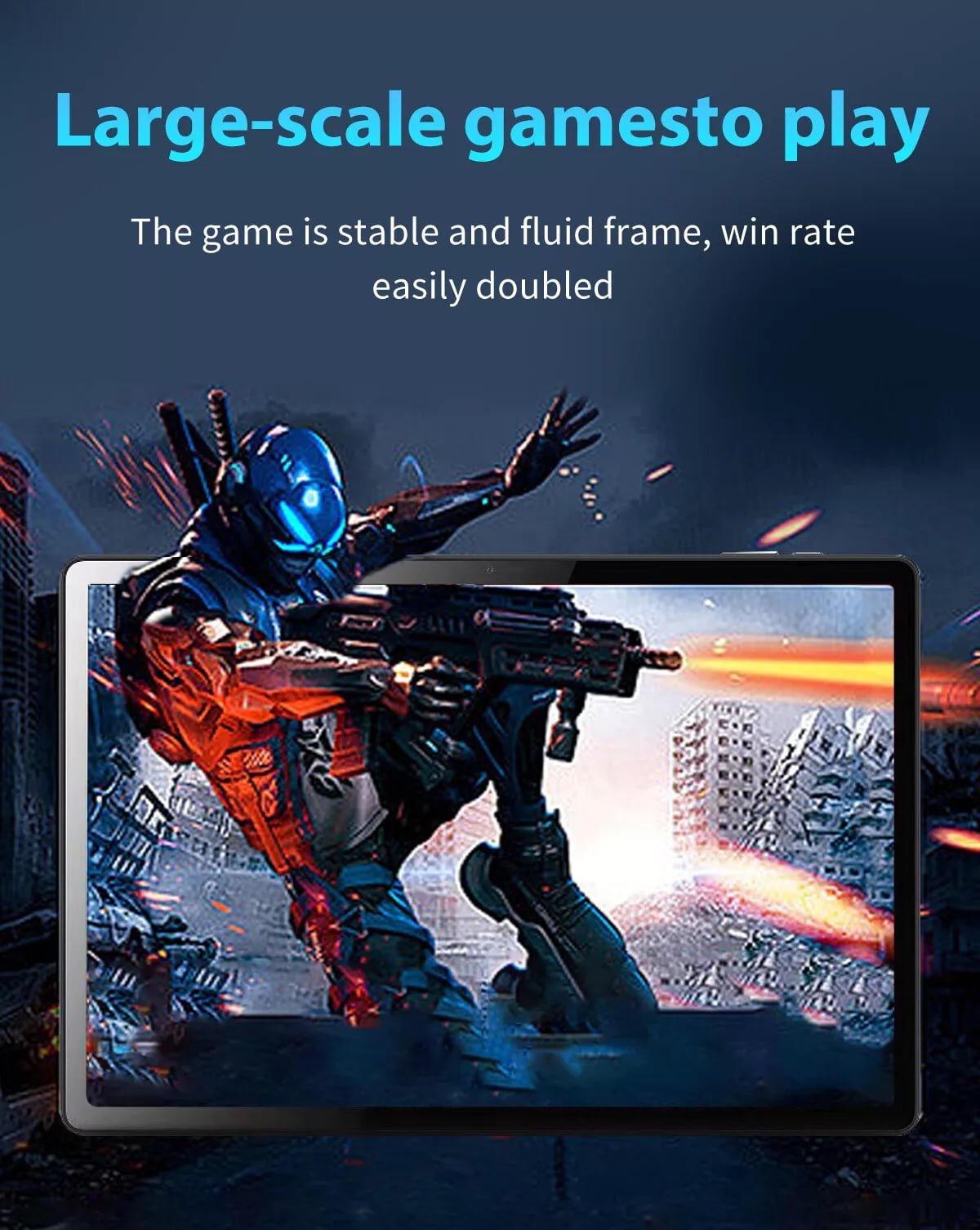 Tablet PC 14Inch Full Screen Android 14 16GB RAM+1TB ROM With Bluetooth Keyboard