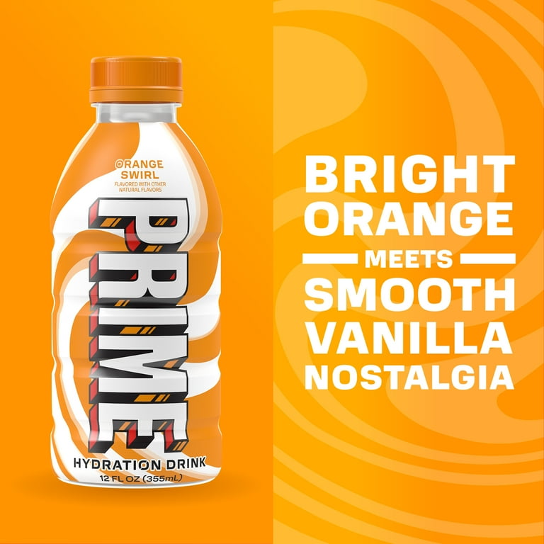 Prime Hydration Sports Drink, Duo Pack, Ice Pop, Orange Swirl, 12