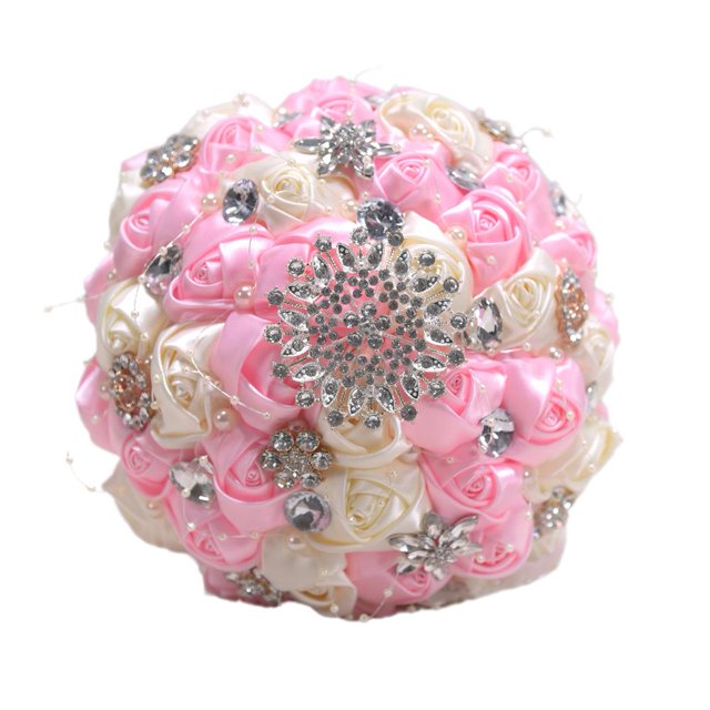 CUJM Bridal And Bridesmaid Bouquets Exquisite Bouquets And Silk Pearls Wedding Handmade Rhinestones U8r2 Sisters