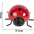 thumbnail image 2 of Mini Metal Ladybug Beetle Fence Hanger Wall Hanging Sculpture Patio Garden Decor for Home Outdoor Statue Figurine 4pcs, 2 of 5
