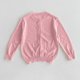 thumbnail image 3 of Niña Pequeña Manga Larga Tops Color Sólido Princesa Punto Suéter con Protección Solar, Aire Acondicionado Suéter Cardigan para Uso Diario Casual, Abrigo Suave, 3 of 7