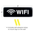 thumbnail image 4 of Excello Global Products Easy to Mount 9 by 3 in WiFi Sign with Symbols, Black, Pack of 3 - EGP-HD-0270, 4 of 5