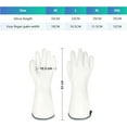 thumbnail image 2 of Chefologist Liquid Silicone Oven Gloves, Ove Glove Oven Mitts, Heat Resistant & Waterproof, Cooking Baking Grilling Mitts with Nylon Liner (Black,XXL), 2 of 8